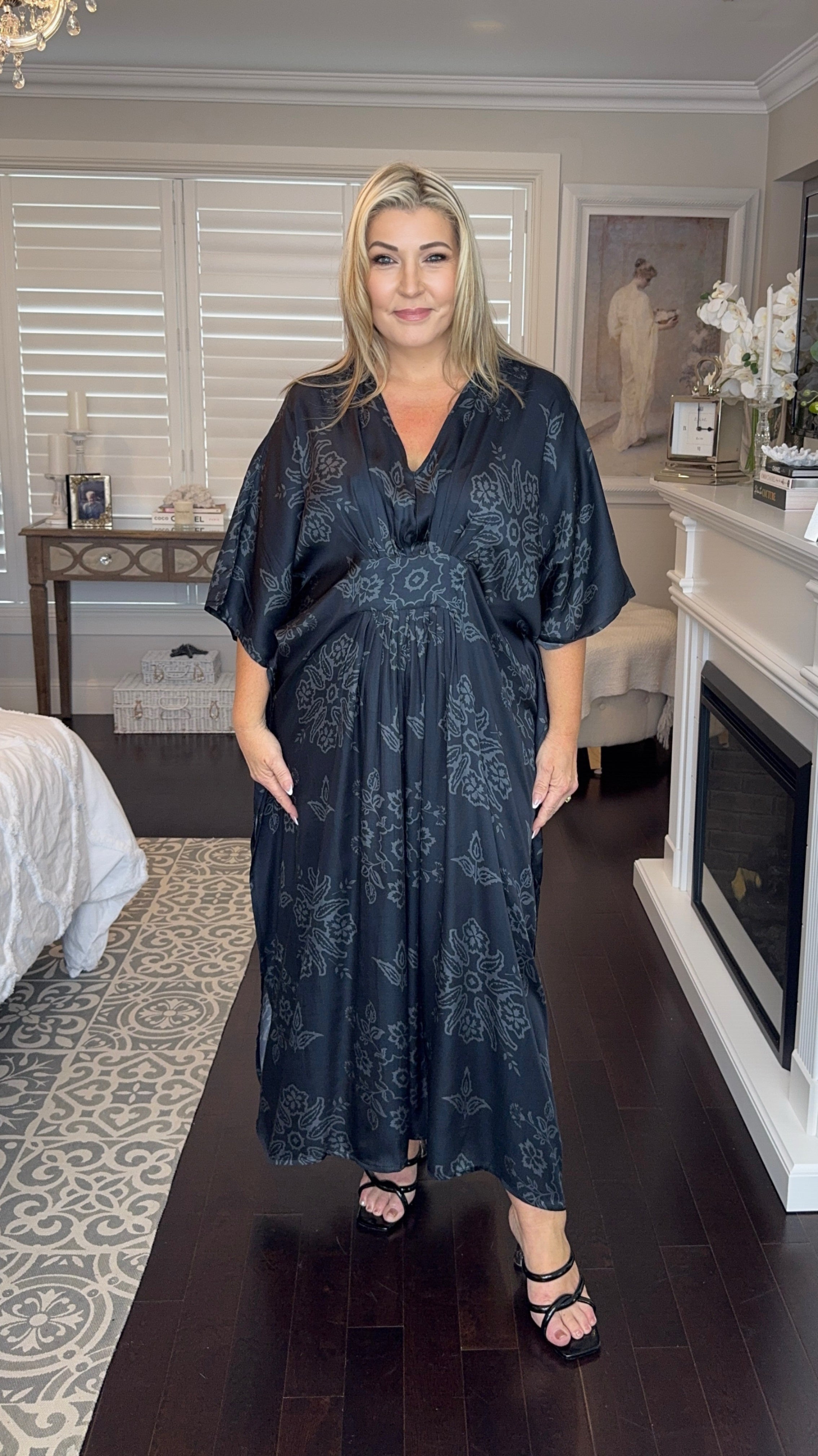 NEW The Empress Kaftan LONG in Graphite