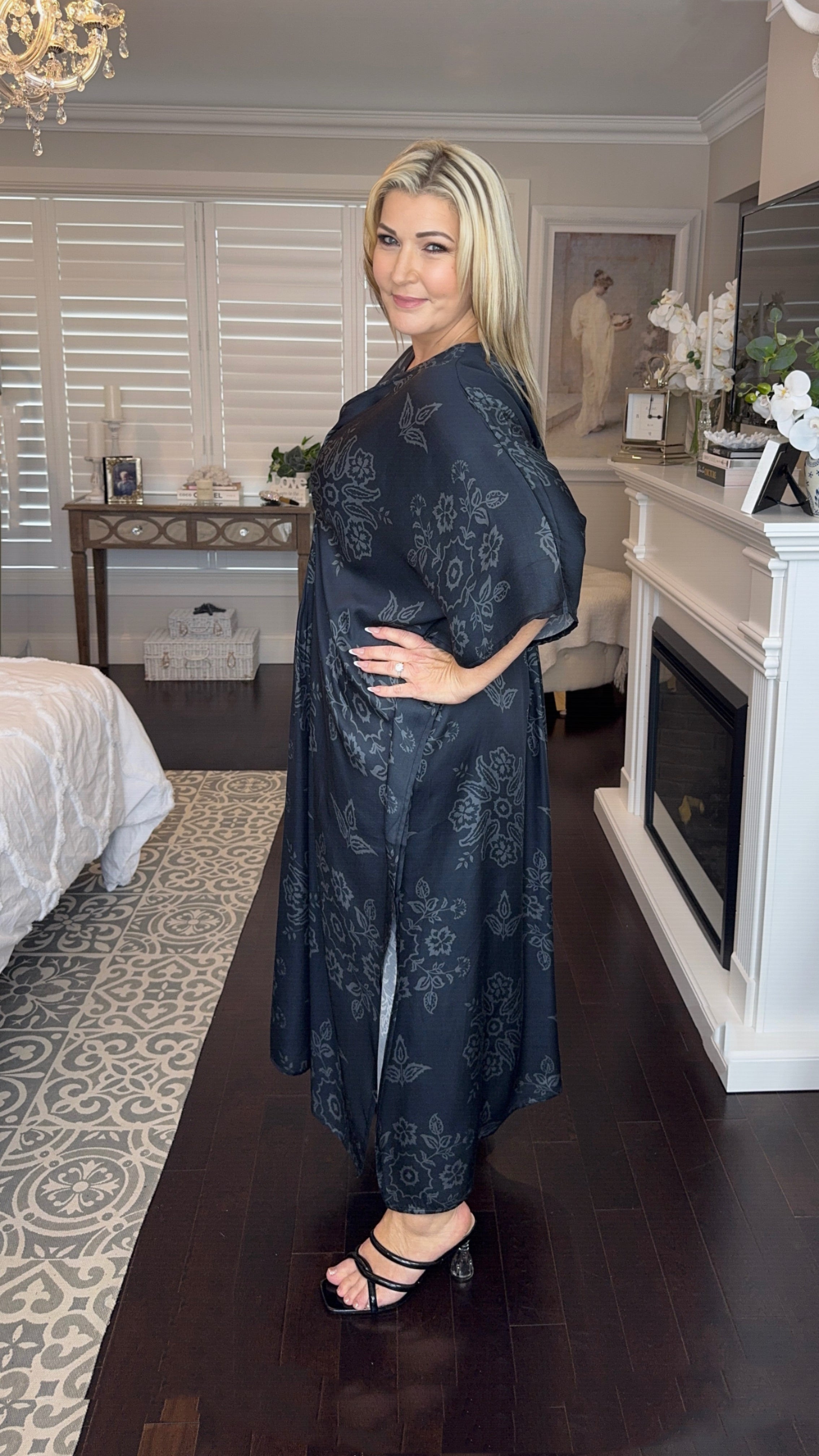 NEW The Empress Kaftan LONG in Graphite