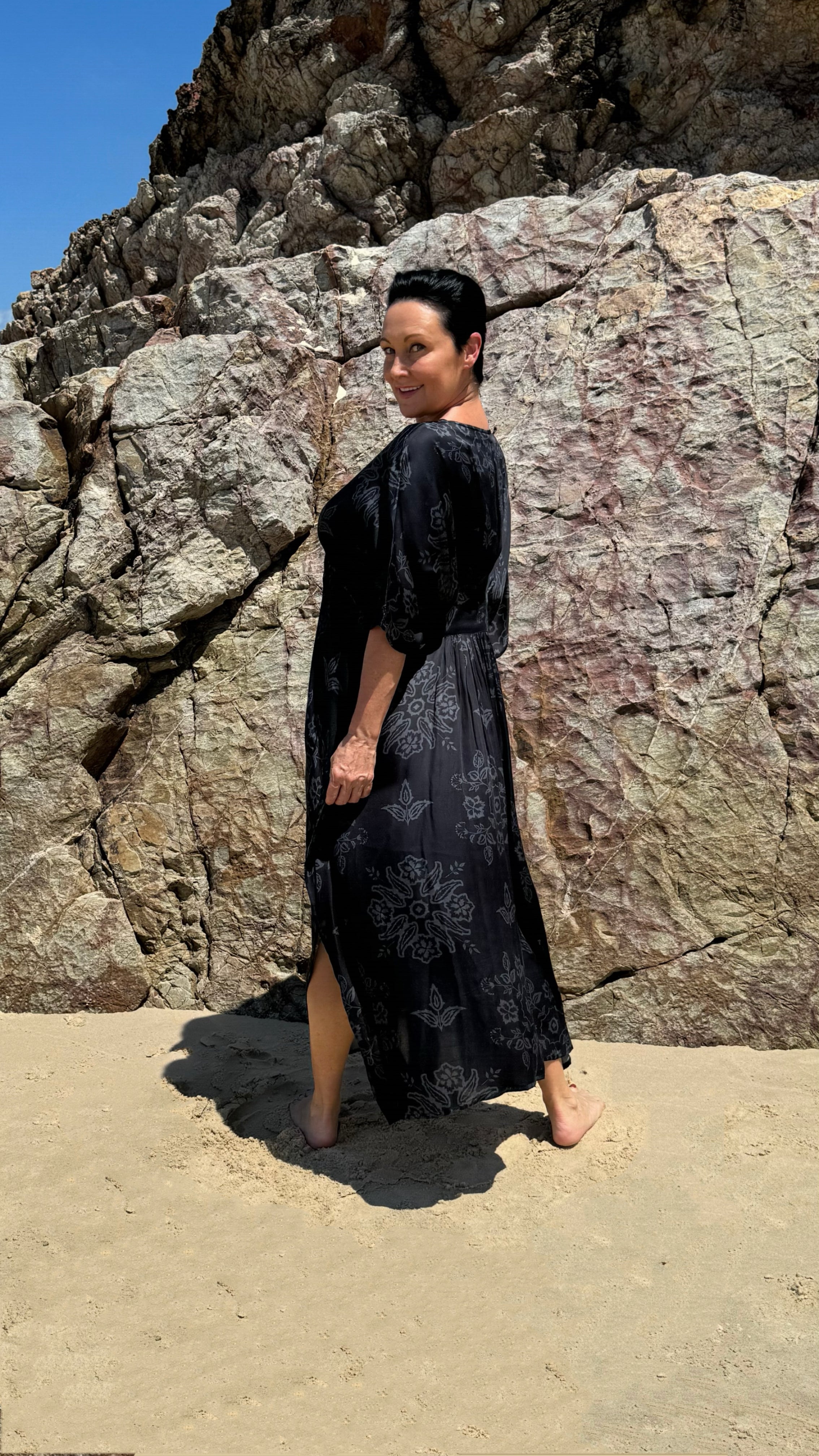 NEW The Empress Kaftan LONG in Graphite