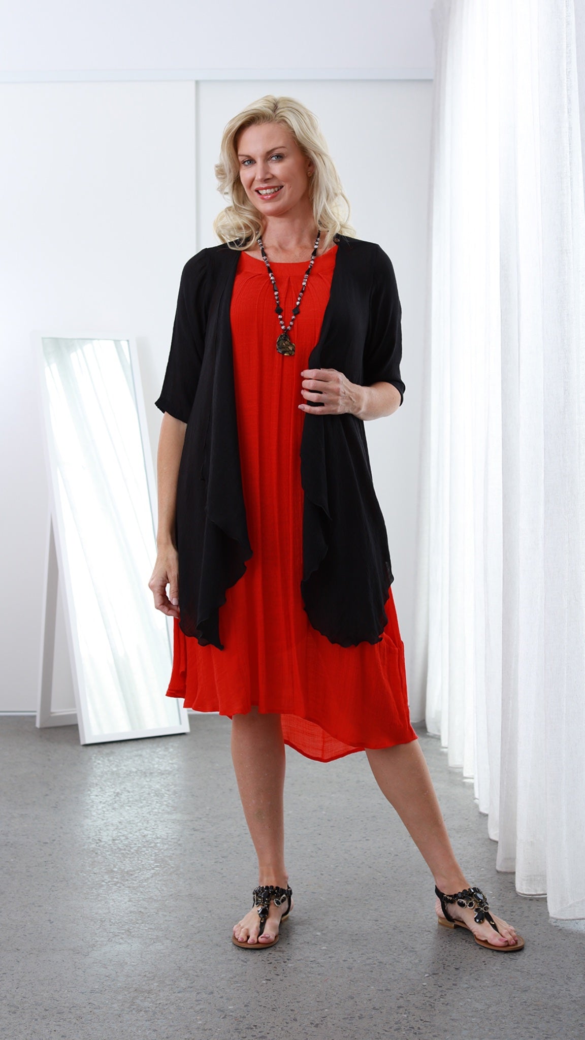 JUST ARRIVED Paris Dress in Red