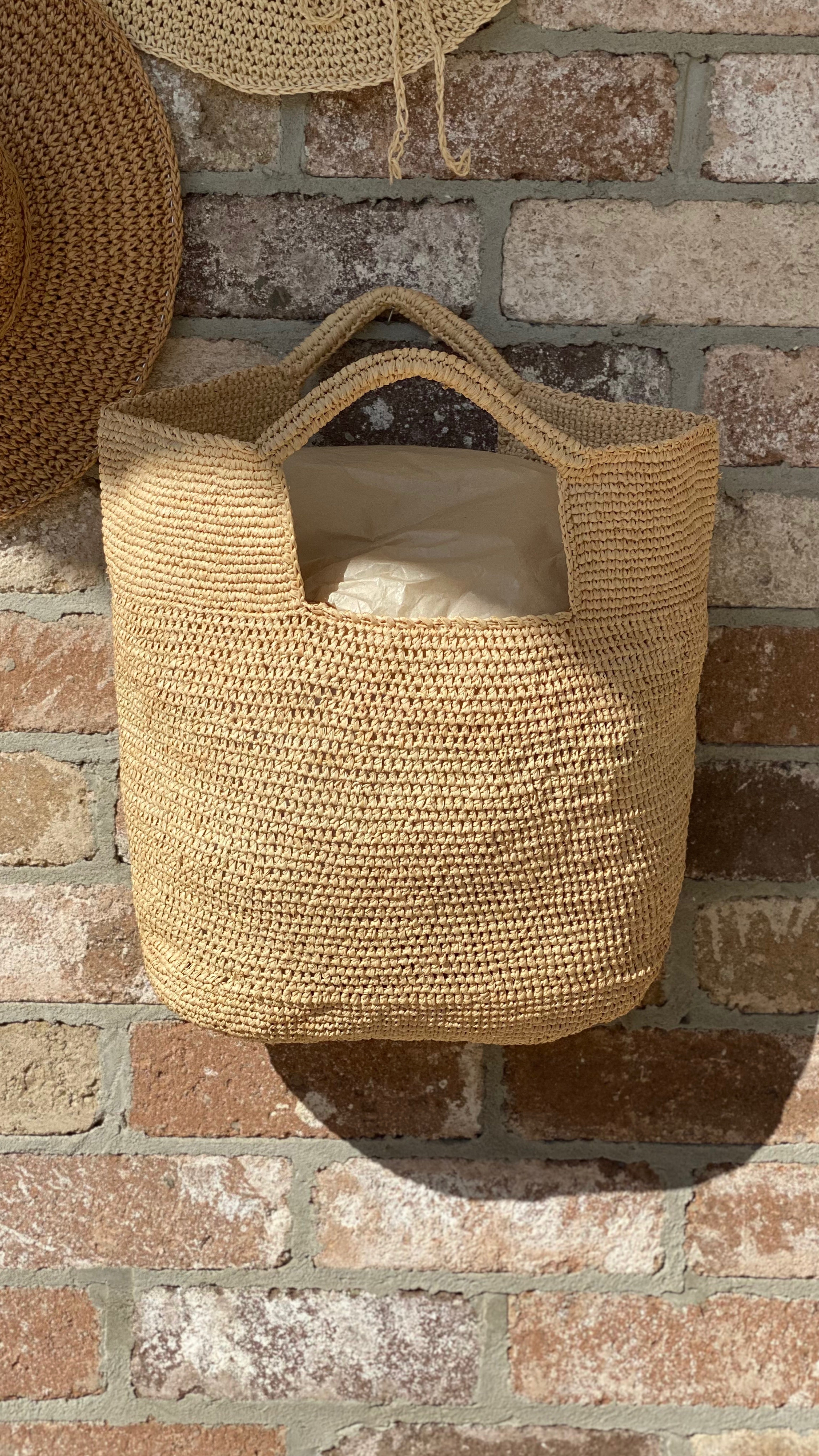 NEW Raffia Crochet Bag freeshipping - White Amber the Label